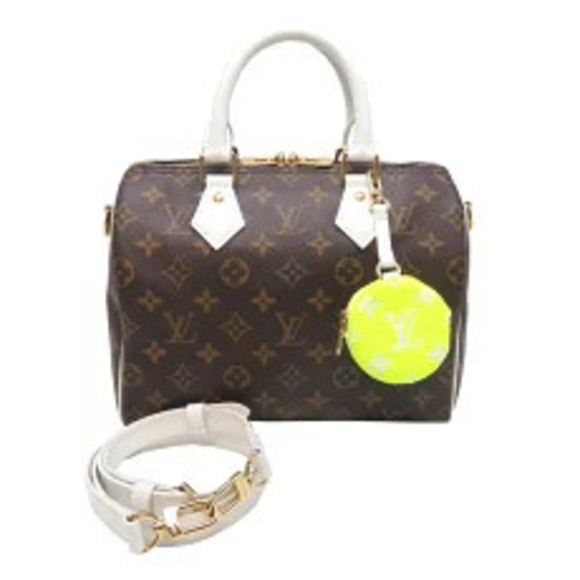 Louis Vuitton Handbags - Louis Vuitton Speedy Bandouliere Handbag Monogram White